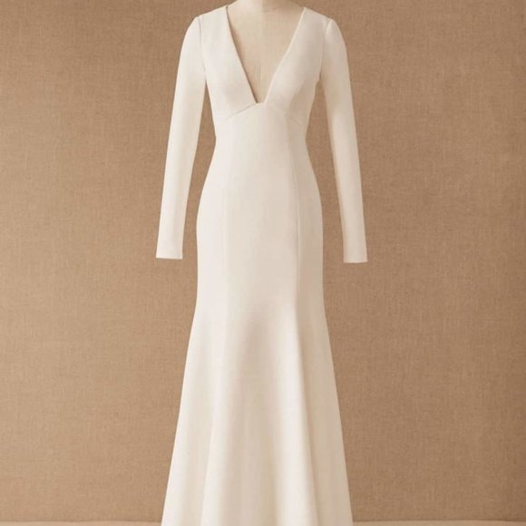 BHLDN Jenny Yoo Karina Wedding Gown Size 4 - Picture 12 of 13